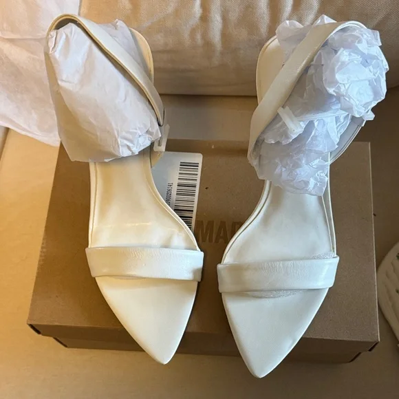 Steve Madden White Strappy Heels - Picture 4 of 6